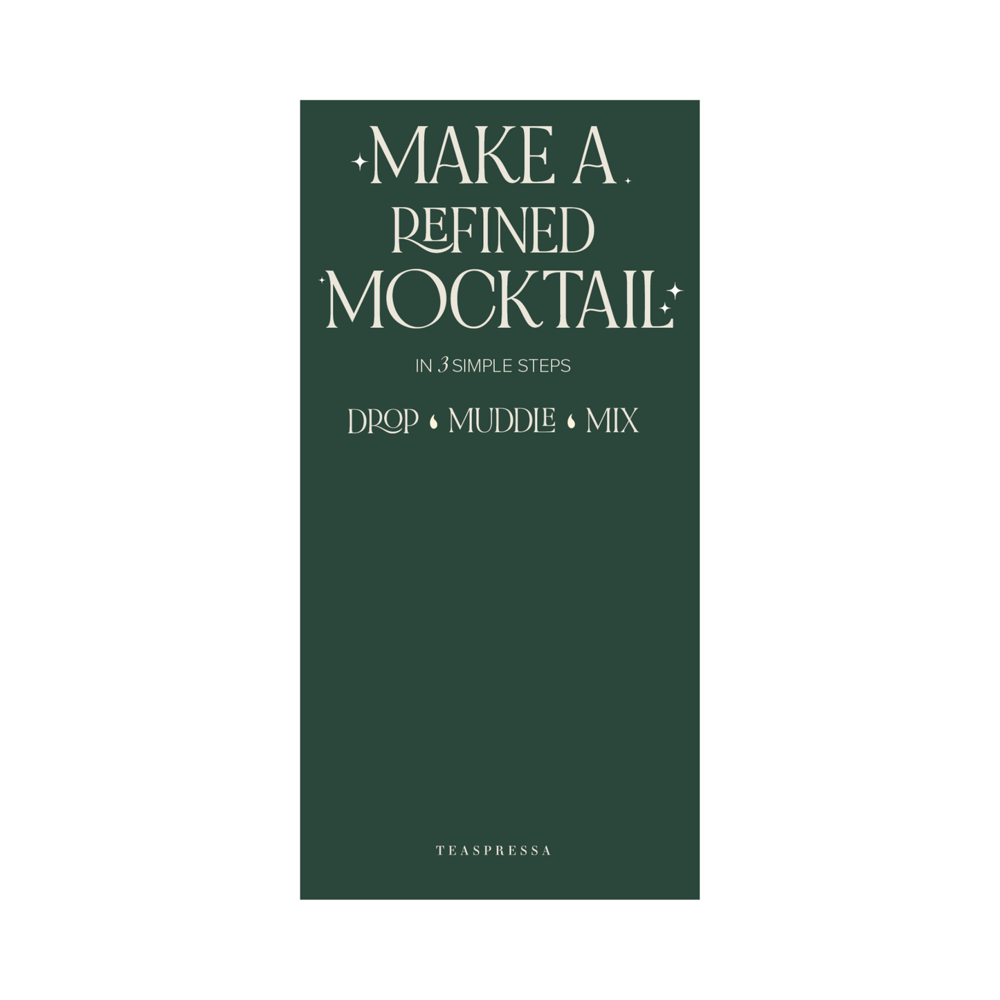"MAKE A" Specialty Drink Signage