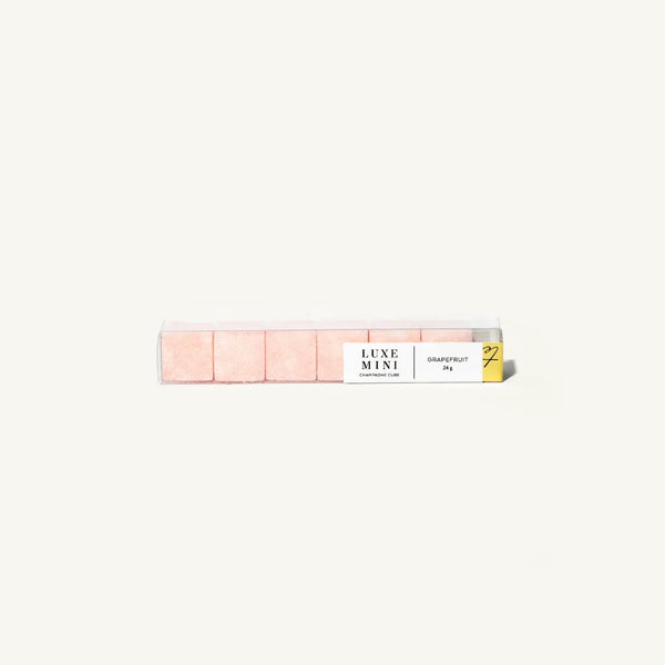 Rectangular container with pink and yellow bars on a white background