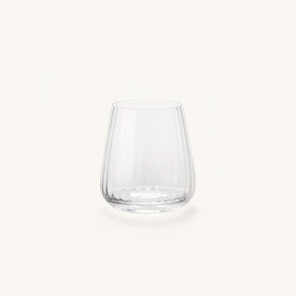 Linéa Fluted Glass Tumbler, Ribbed Drinking Glass