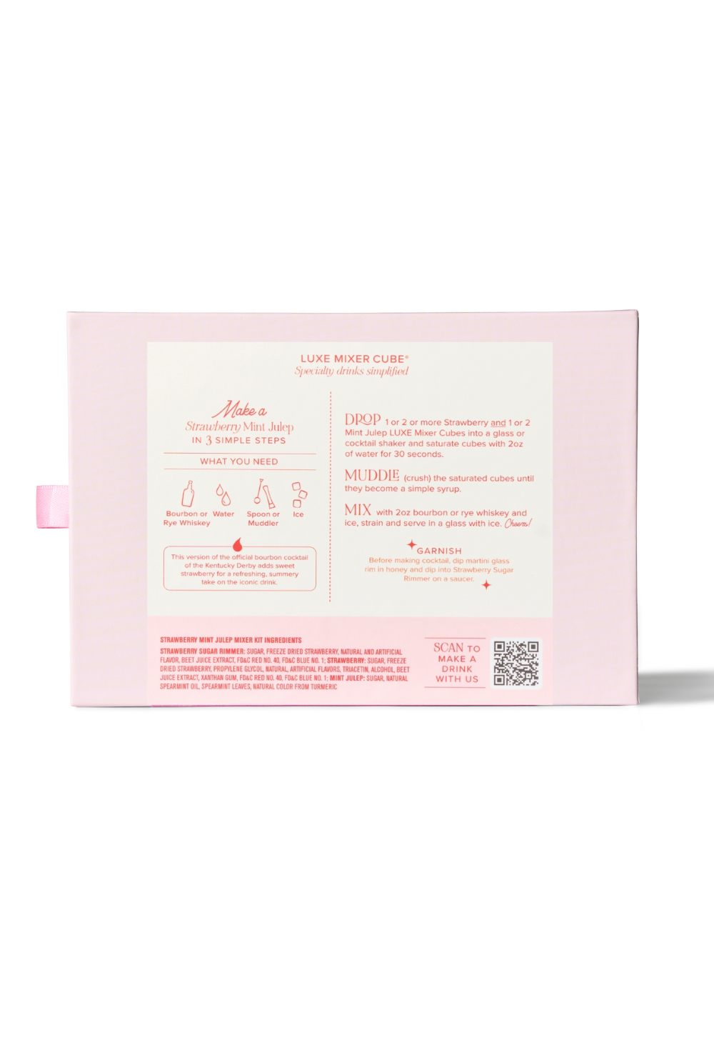 Strawberry Mint Julep Mixer Kit (Strawberry Box)