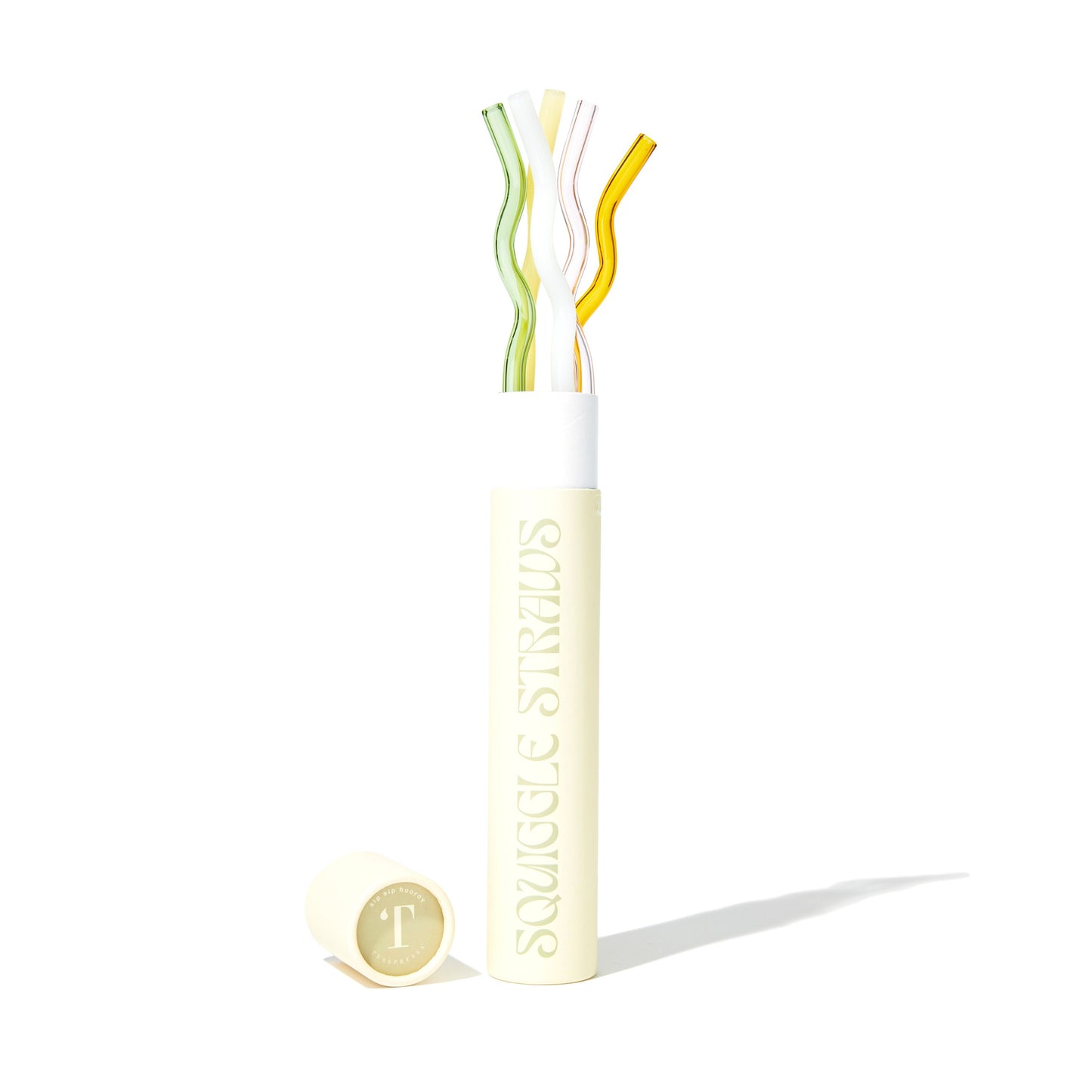 Squiggle Glass Straws | Wholesale Case pack (6 units, $12 ea)