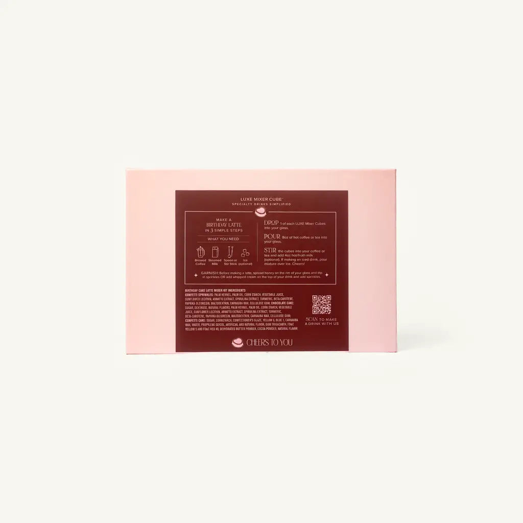 Happy Birthday Latte Mixer Kit | Case Pack of 6