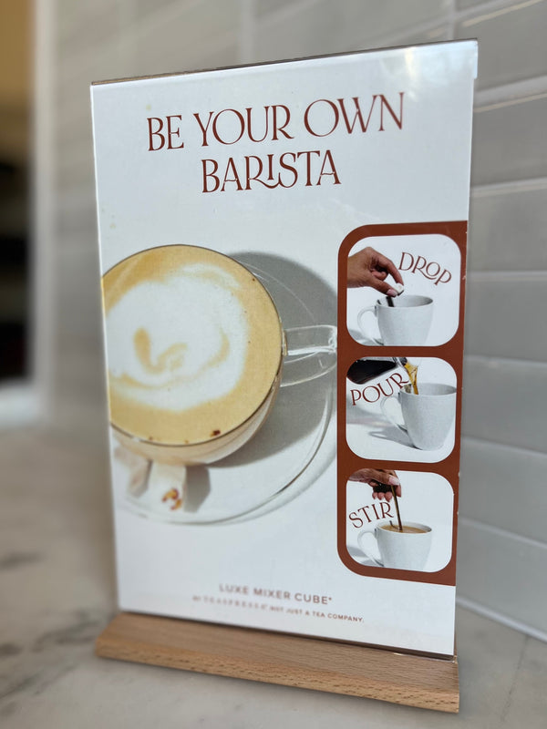 "Steps" Drink Signage (please remove film after shipment)