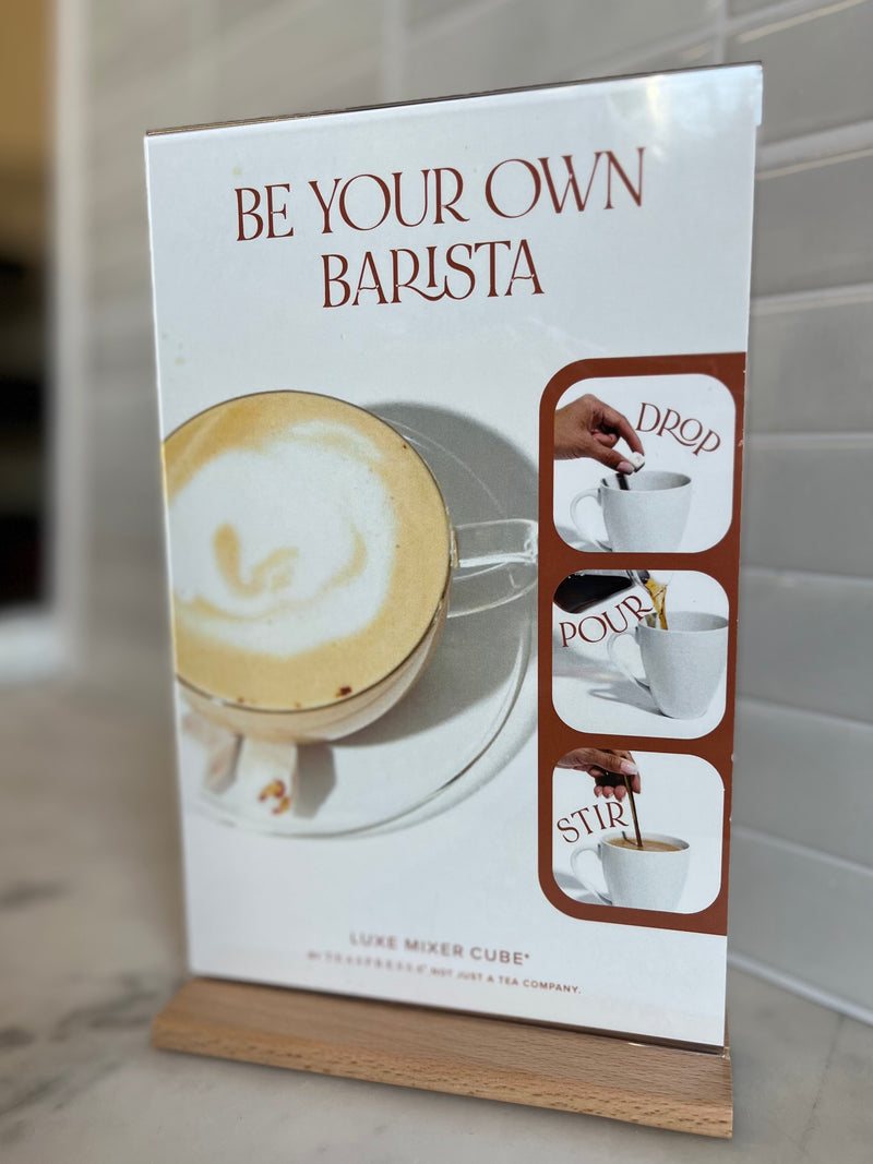 "Steps" Drink Signage (please remove film after shipment)