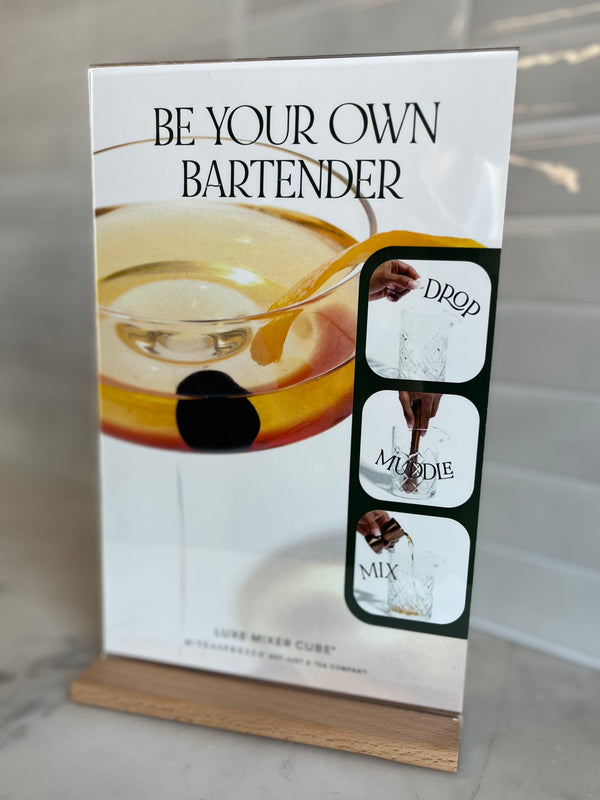 "Steps" Drink Signage (please remove film after shipment)