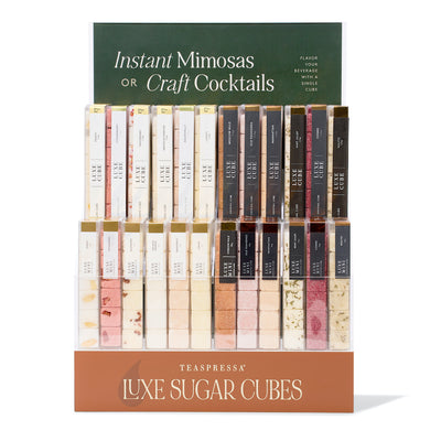 Completed LUXE Mixology Cube Display