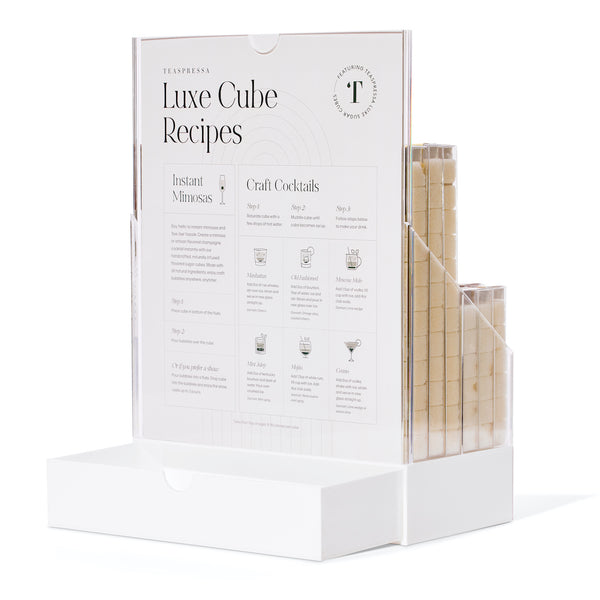 Completed LUXE Mixology Cube Display