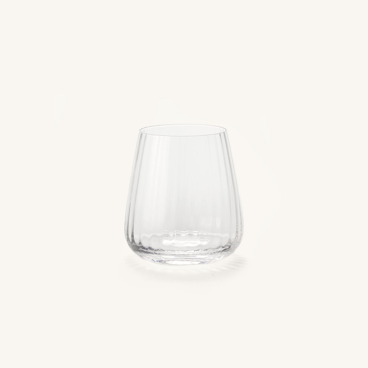 Linéa Fluted Glass Tumbler, Ribbed Drinking Glass