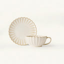 Cream Scalloped Cafe Set | Case Pack of 6