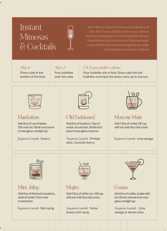 Completed LUXE Mixology Cube Display