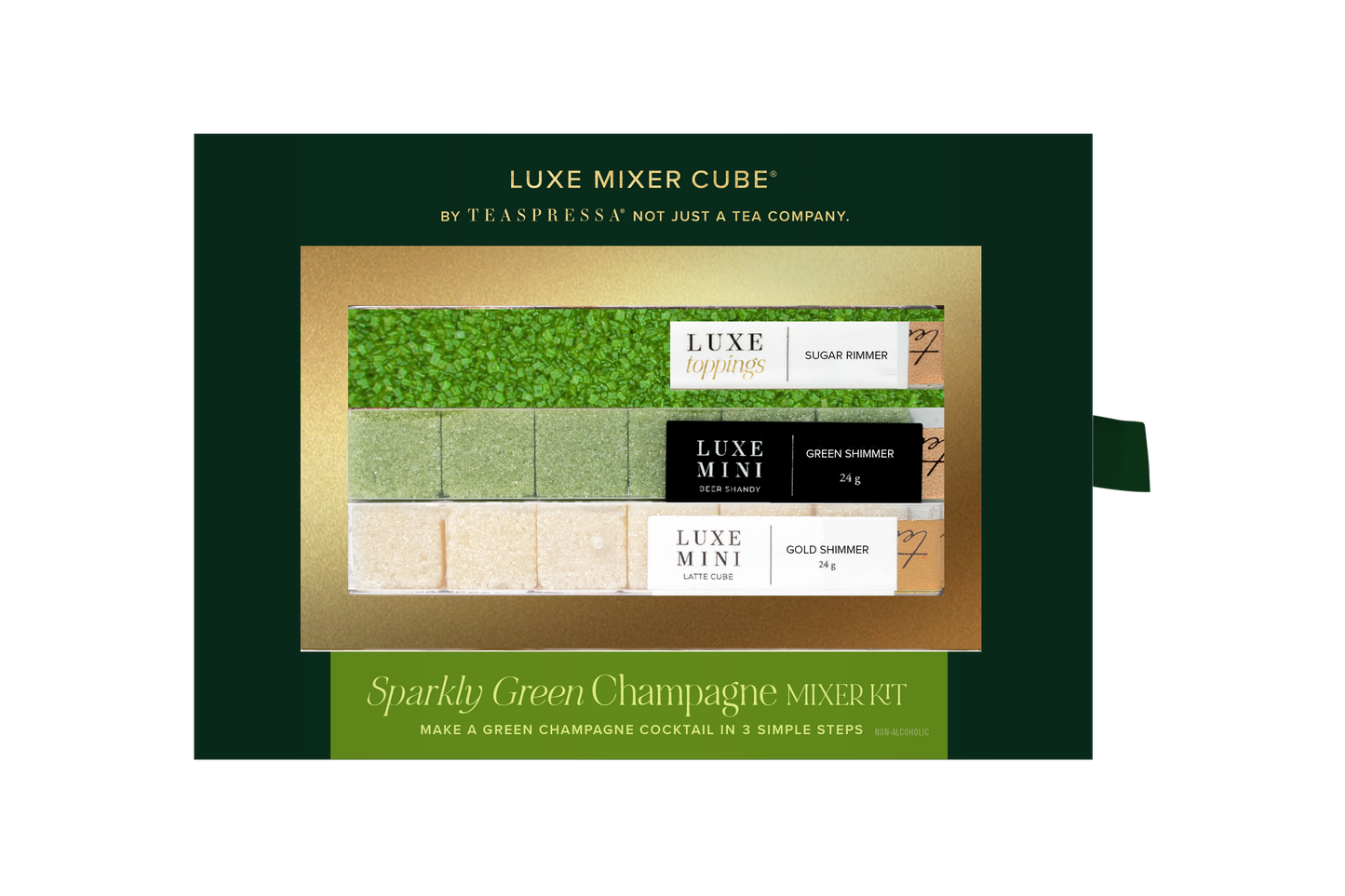 Sparkly Green Champagne Mixer Kit