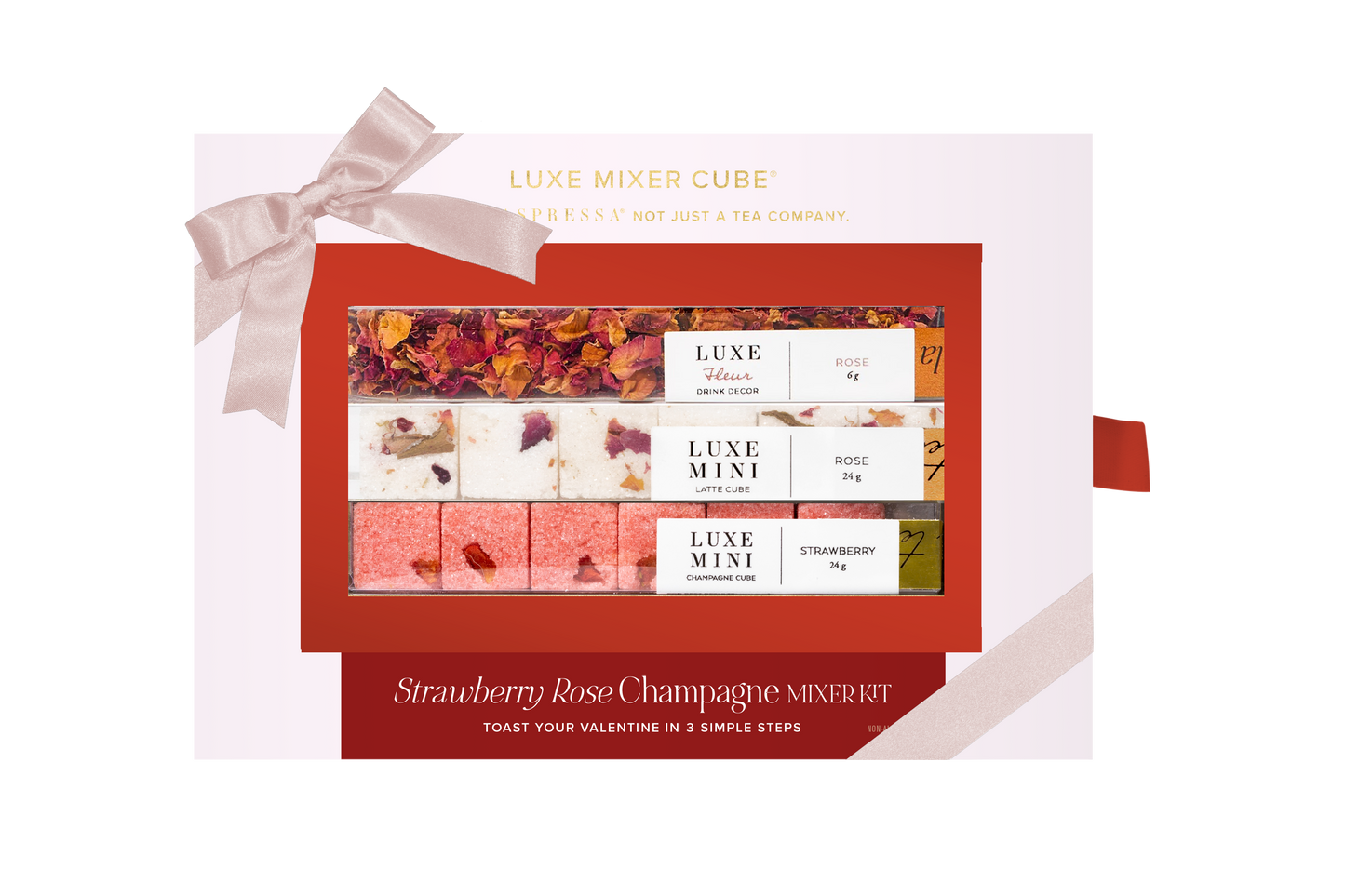 Strawberry Rose Champagne Mixer Kit