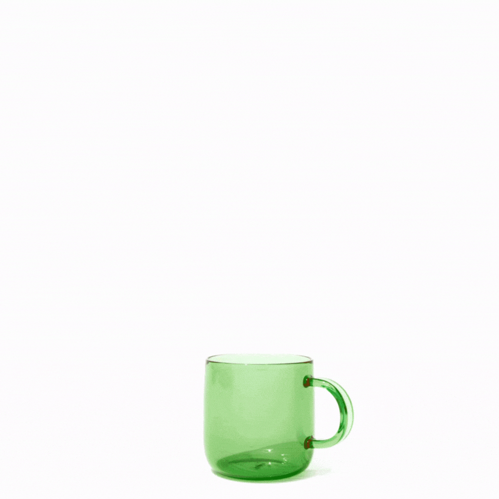 Colorful Glass Mug | Wholesale Case pack (6 units, $9 ea)